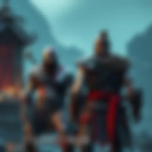 Screenshot of God of War 2018 showing Kratos and Atreus in action during gameplay