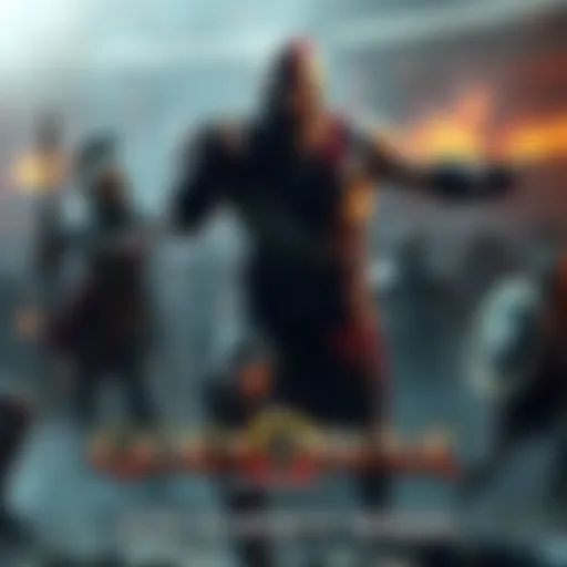 A creative depiction of God of War: Betrayal character in a dynamic action pose, set against a dramatic background reflecting the Sons of Sparta theme