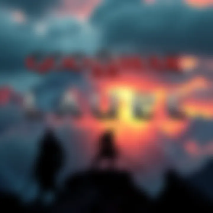 God of War Laufey Release Announcement Announcement of God of War Laufey release with a dramatic mountain backdrop and character silhouette