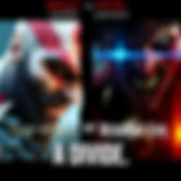 A split image showing characters from God of War Laufey on one side and Resident Evil Code Veronica on the other, highlighting their contrasting popularity among male gamers.