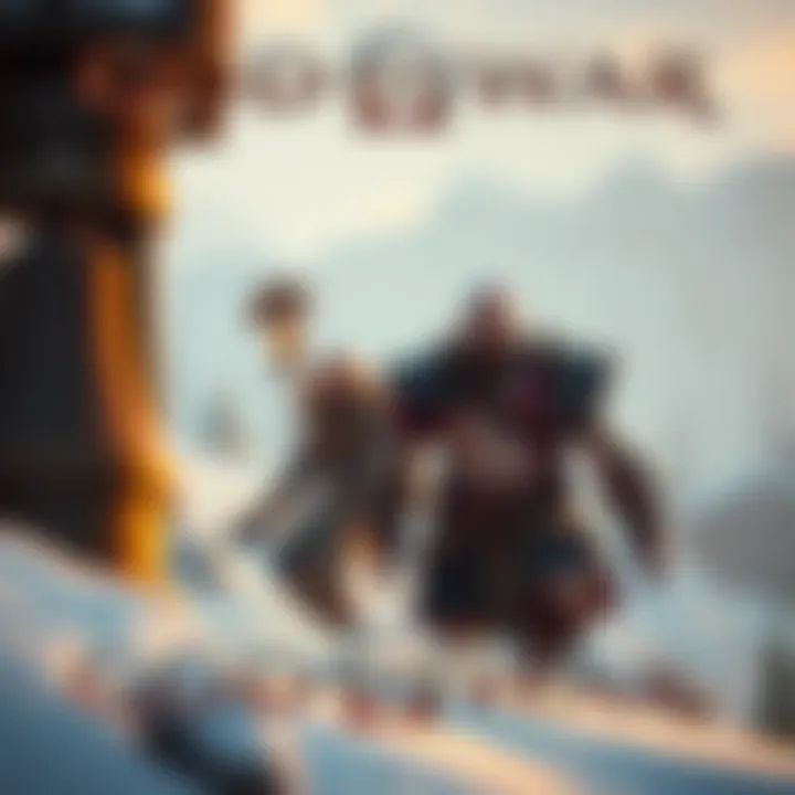 A scene from God of War showing Kratos and Atreus in a snowy environment, ready for their next adventure.