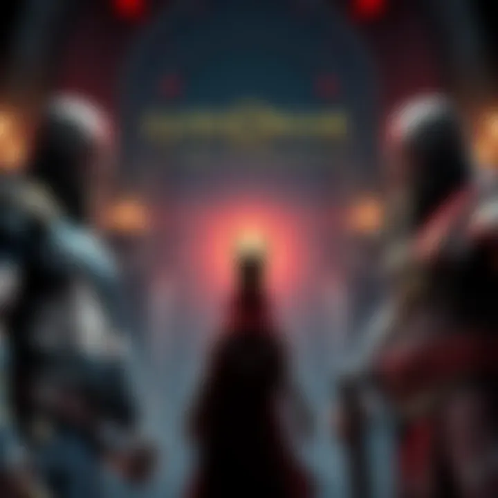 God of War Trilogy scene A scene showcasing iconic characters from the God of War Trilogy in a dramatic setting, hinting at a remake announcement.