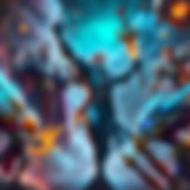 Various gods from MOBAs in different lanes, showcasing their unconventional roles and teamwork strategies