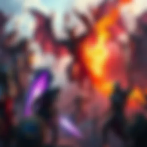 The Gods of Olympus confront Prince Azrak and his demon army in an epic battle scene, showcasing powerful gods and fierce demons clashing together.