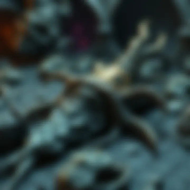 A detailed look at Godwyn's corpse, showcasing its unusual organic features that resemble deep sea creatures.