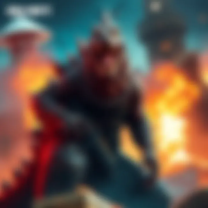 A character wearing the Godzilla skin in a Call of Duty gameplay scene with exciting emotes.