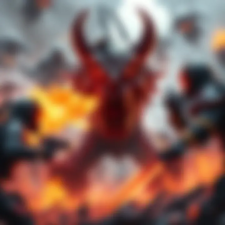 Players coordinate their strategy while fighting the Gog, focusing on defense and Fire Resist.