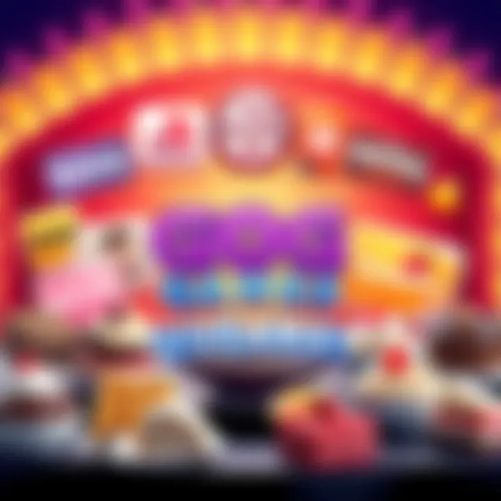 A colorful graphic featuring GOG game logos and a variety of desserts, inviting people to participate in the giveaway by commenting their favorite game and dessert.