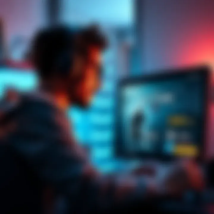 A gamer exploring GOG's website, reflecting on safety and security while purchasing titles, with The Witcher 2 visible on screen.