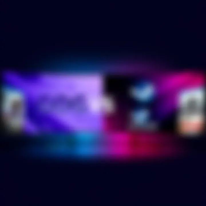 A split-screen showing GOG and Steam logos with game screenshots and price tags below each platform, highlighting their differences.