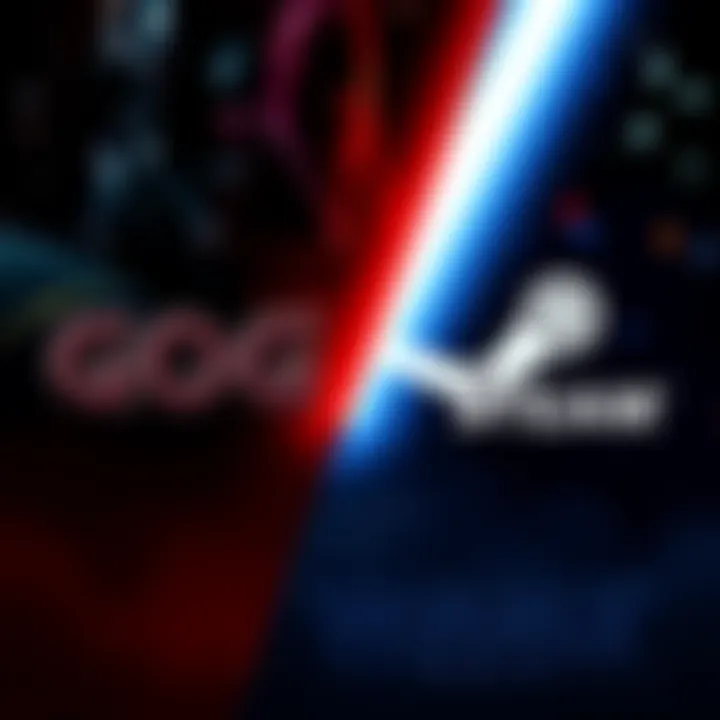 A visual comparison of GOG and Steam logos representing Star Wars game licensing agreements