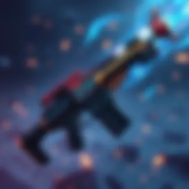 Illustration showing the Gogma-Artian weapon with new Wide shelling types and elemental effects