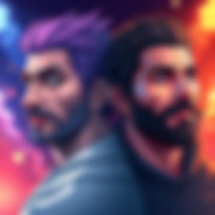 A digital illustration showing Gogmazios and Malzeno side by side, highlighting their features and characteristics for comparison.