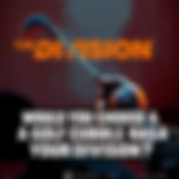 A golf club held firmly in a person's hand, ready for use in a survival scenario inspired by The Division.