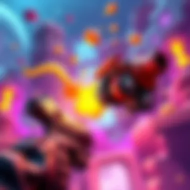 A player using the Goo Gun in a heavy gameplay setting, showcasing unique abilities and environment.