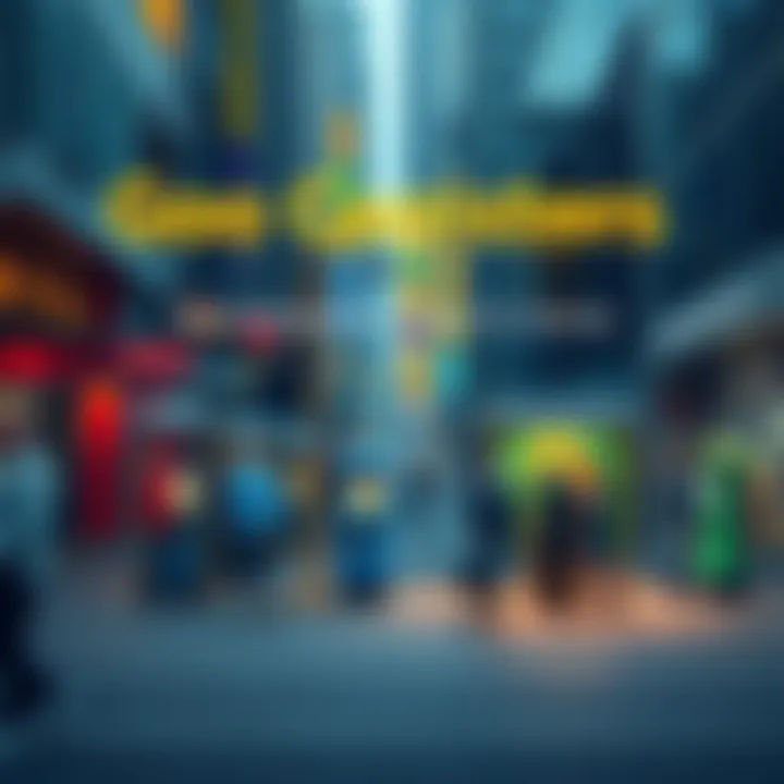 Goo Canisters in Urban Setting A street scene showing various Goo Canisters placed in different locations, with people engaging with them in a modern city environment.