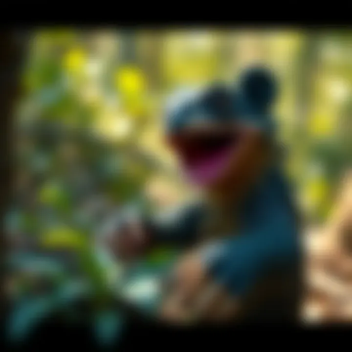 A rare goober spotted in the wild, showcasing its unique features and environment.