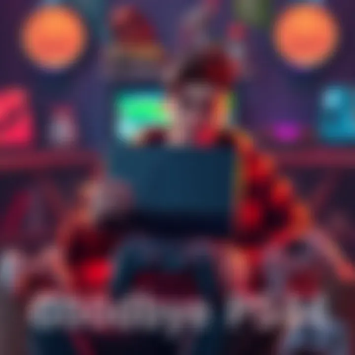 A gamer holding a PS4 console with a nostalgic expression, surrounded by gaming memorabilia and controllers, symbolizing a farewell after eight years of gaming enjoyment.