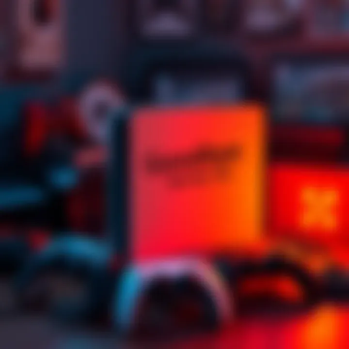 A Series S console with a heartfelt farewell message, surrounded by gaming accessories and memories.