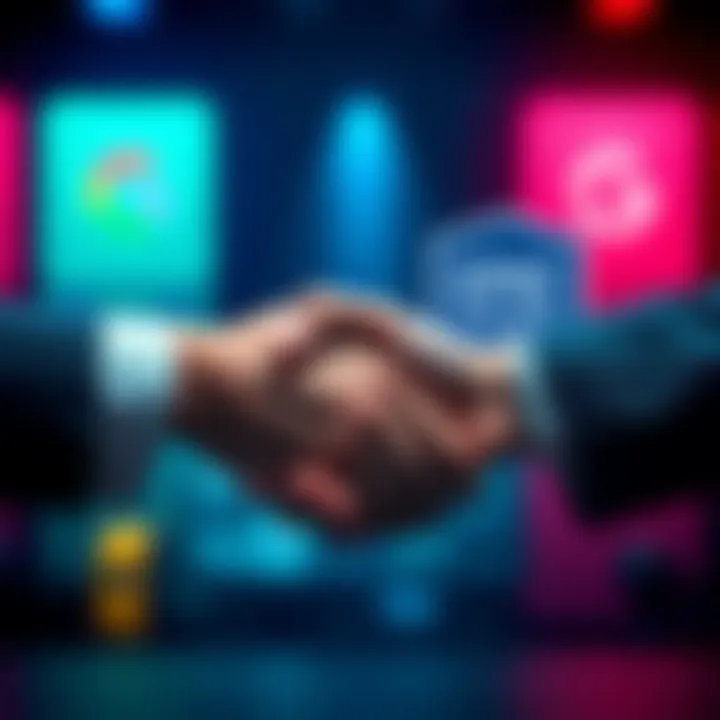 Google and Epic Games Agreement Announcement A graphic showing Google and Epic Games logos shaking hands, symbolizing their new agreement to change app distribution rules.