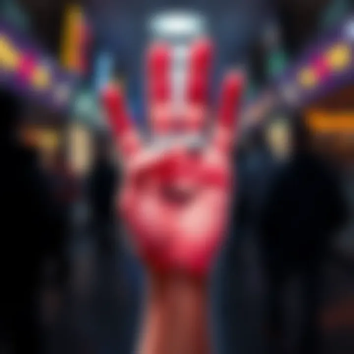 A colorful animated Goon Hand meme GIF showing a hand with a funny expression, symbolizing versatility and humor