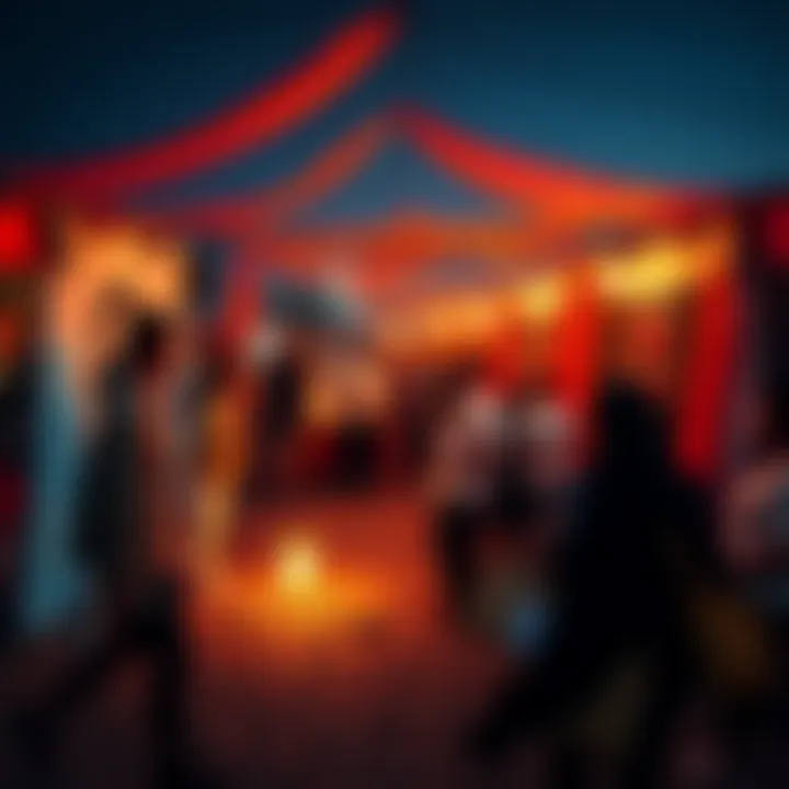 Goss Harag Community Gathering A vibrant community event showcasing the diverse cultural influences of Goss Harag with people engaging in activities and sharing stories.