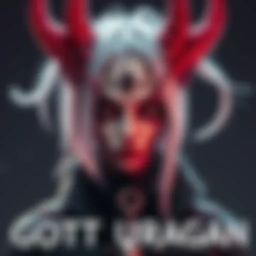 A creative piece featuring the Goth Uraagan character with dark, artistic elements and unique flair.