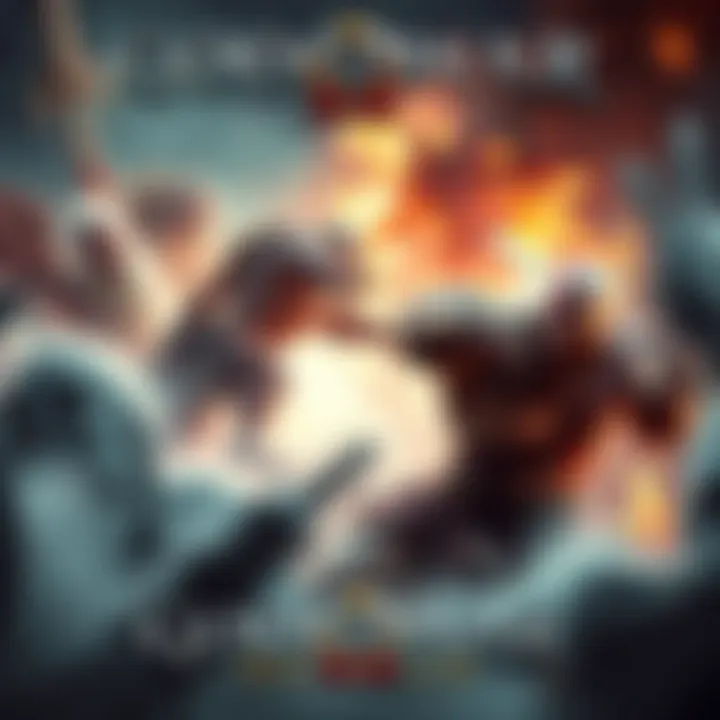 God of War 3 Intense Battle Scene A scene showing Kratos in a fierce battle against gods, with dramatic lighting and chaotic action.