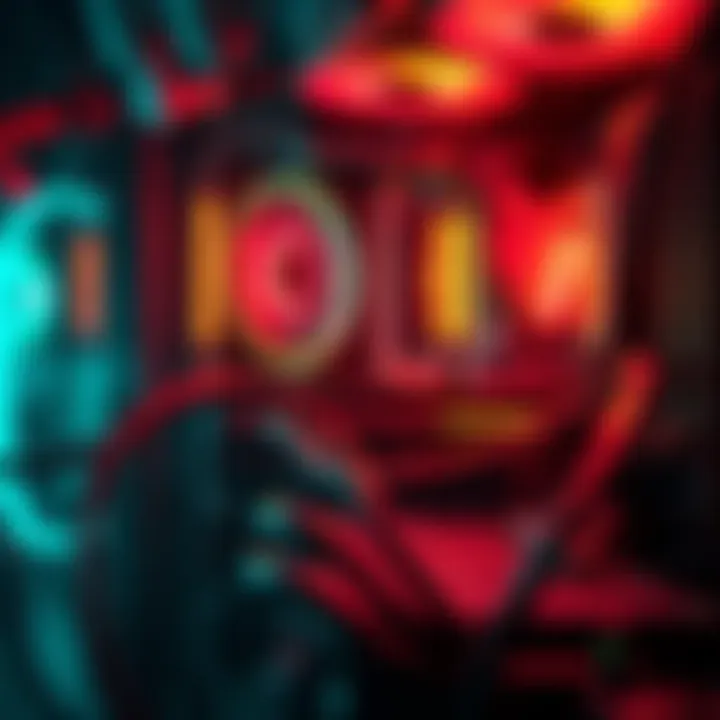 A well-organized computer setup showing GPU cables routed away from glass panels and motherboard.