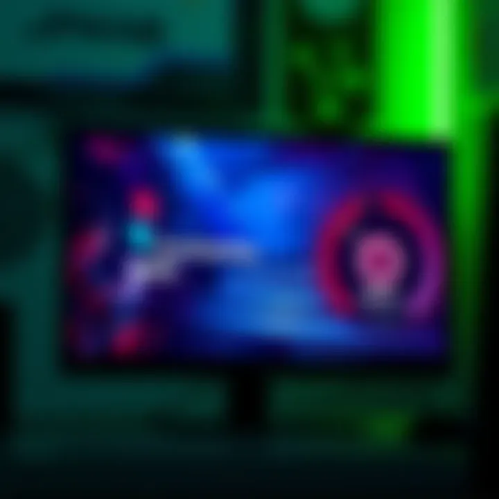 A computer screen displaying a video game scene with a character talking, alongside a temperature gauge showing high GPU temperatures, symbolizing overheating issues.