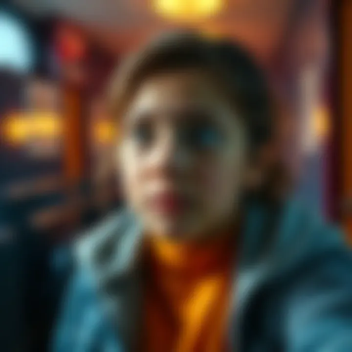 Grace facing challenges inside Baker House, showing her determination and resilience.