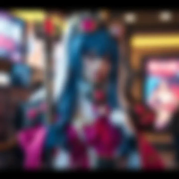 Grace Cosplay Display A detailed Grace cosplay featuring intricate costume design and vibrant colors, showcasing the character's essence.