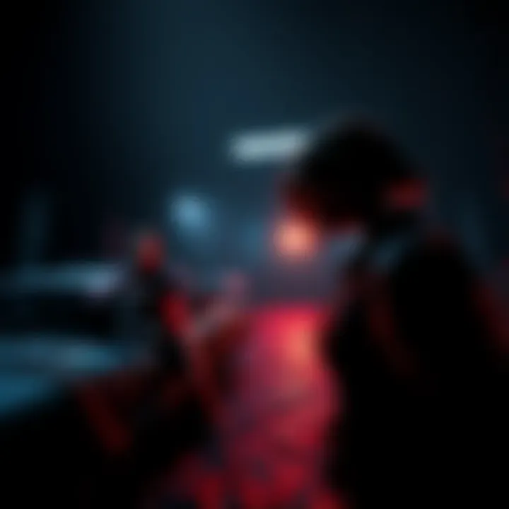 Gameplay scene in RE9: Requiem A character named Grace facing challenges in a dark, suspenseful environment of RE9: Requiem, highlighting survival elements.