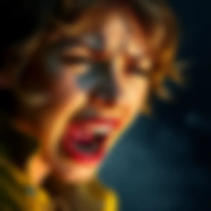 Grace shouts in despair for Alyssa, capturing a moment of intense emotion, with tears in her eyes and a pained expression on her face.