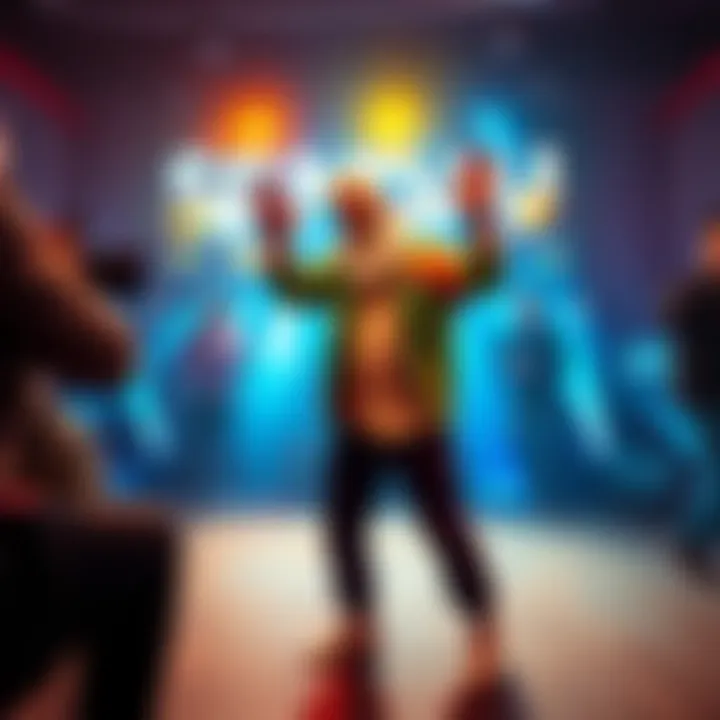 Granady showing off his dance moves on a lively Twitch stream, engaging with viewers and creating a fun atmosphere