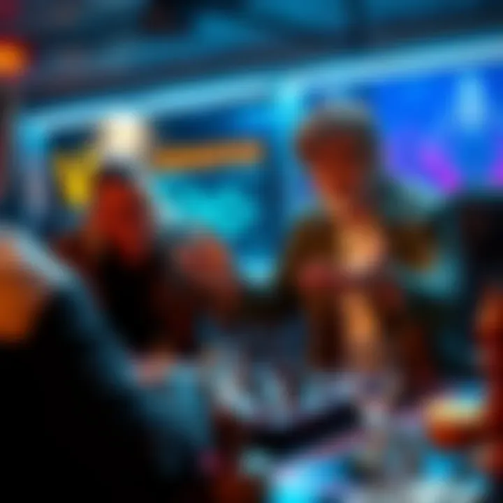 A Grandmaster teaching players about Echo strategies with a gaming setup in the background