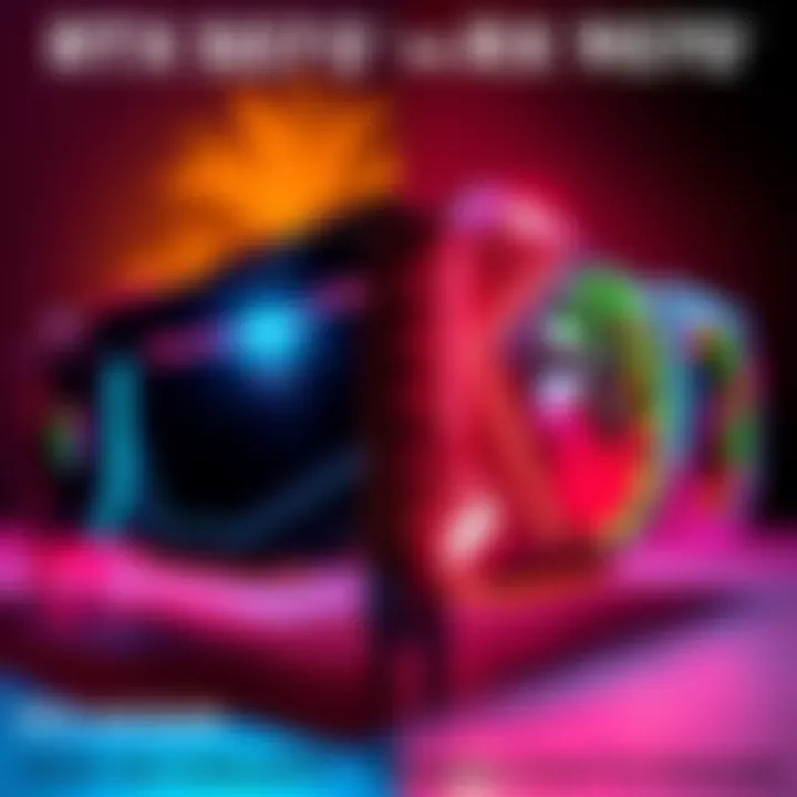 Graphics card comparison A side-by-side comparison of RTX 5070 and RX 9070 graphics cards highlighting their features