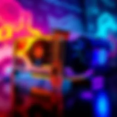 A side-by-side view of a high-end GPU and a lower-end GPU, highlighting the difference in technology and design.