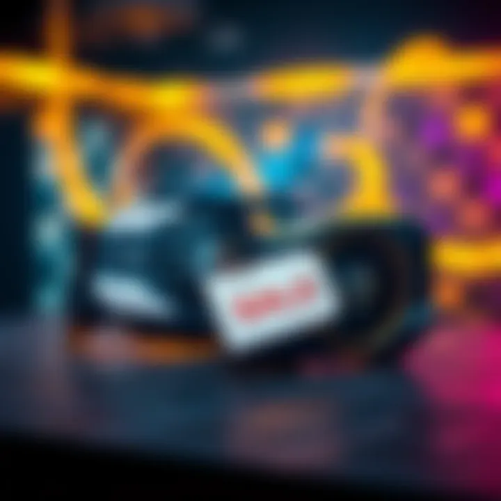 A 50 series graphics card and RAM modules displayed with a price tag indicating a sale.