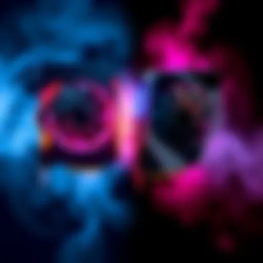 Side-by-side comparison of 5080 and 9070XT graphics cards