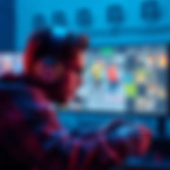 A gamer experiencing shifting graphics on screen while playing in performance mode, showing visual differences during gameplay.