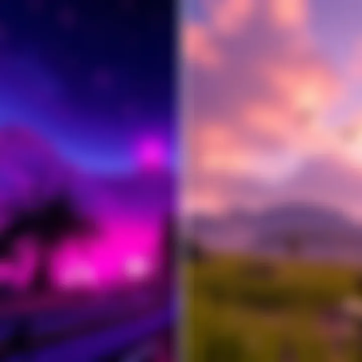 A side-by-side comparison of gaming graphics rendered with DLSS and DLAAs, highlighting the differences in image quality and detail.