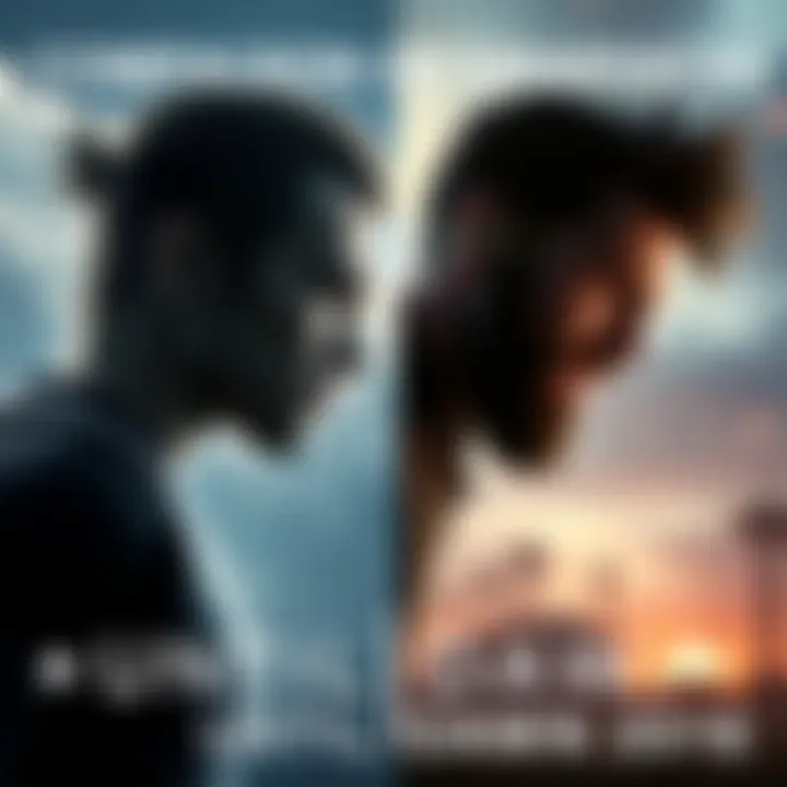 Side-by-side comparison showcasing the graphics of a recent video game next to Until Dawn's visuals, highlighting differences in detail and style.