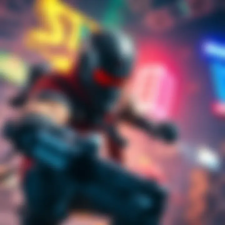 A character known as Grapple Hunter using their skills to navigate a gaming environment, showcasing their grappling abilities and expressing determination.