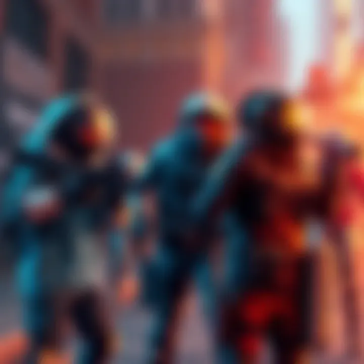 Players discussing the impact of shockwaves and grapplers in a battle royale game environment