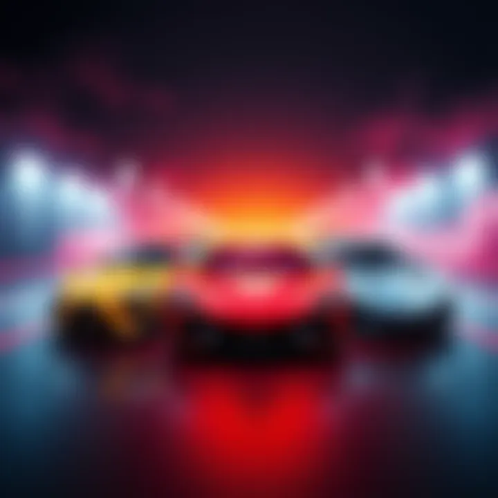 Three iconic cars: Octane, Fennec, and Dominus showcased together on a vibrant background.