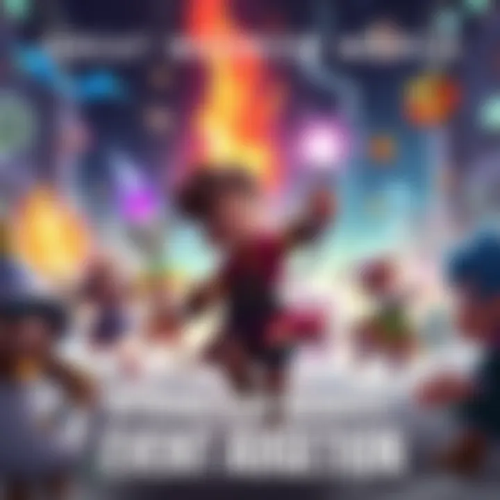 A vibrant illustration showcasing various Event Augments for the Great Modron March, featuring colorful characters and magical elements in action.