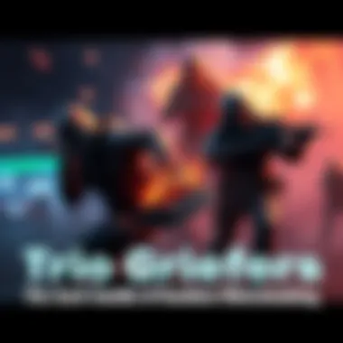 Three players causing chaos in an online game, one damaging teammates while others loot