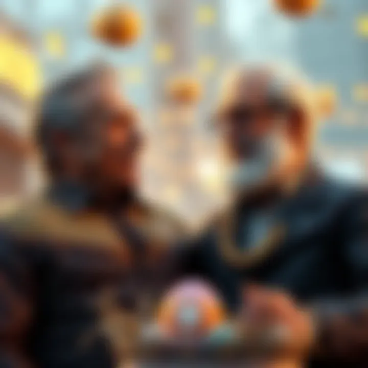 Grif and Simmons sharing a nostalgic moment during the 25 Year Anniversary Easter Egg event