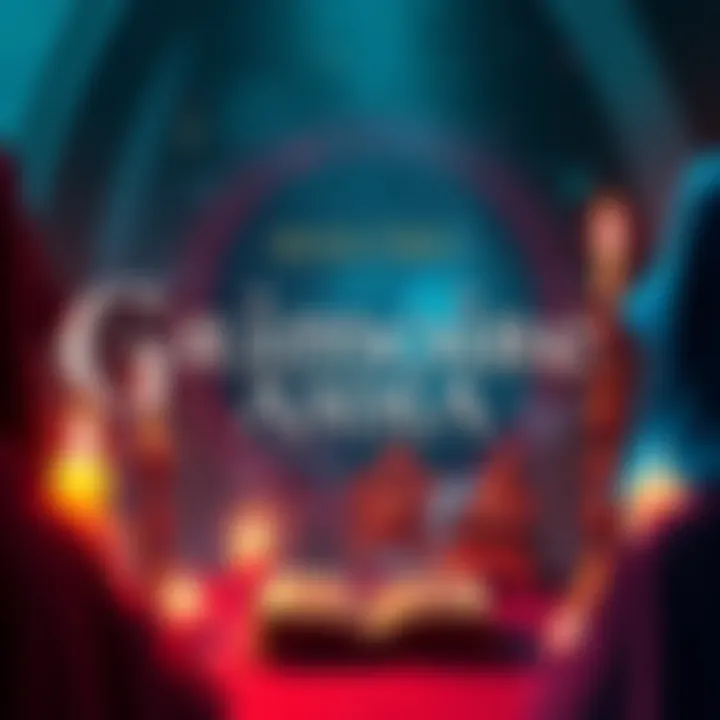 Graphic showing details of the Grimoire AMA event with a magical theme